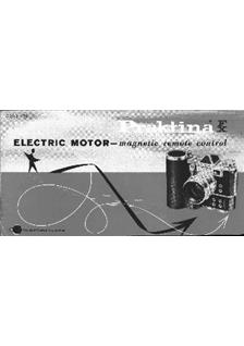 Praktica (VEB) Winder Motor manual. Camera Instructions.